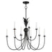 Maxim - Nine Light Chandelier - Paloma - Anthracite- Union Lighting Luminaires Decor