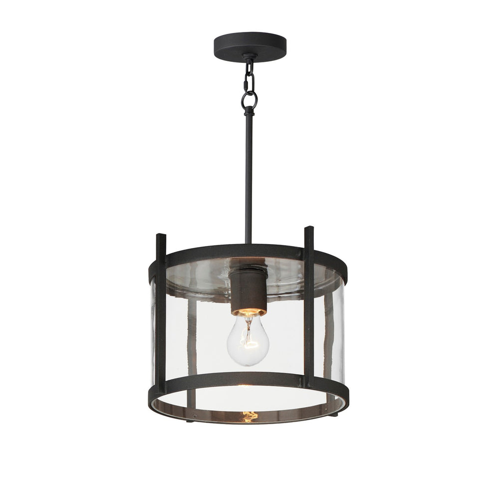 Maxim - One Light Semi-Flush/Pendant - Belfry - Black- Union Lighting Luminaires Decor