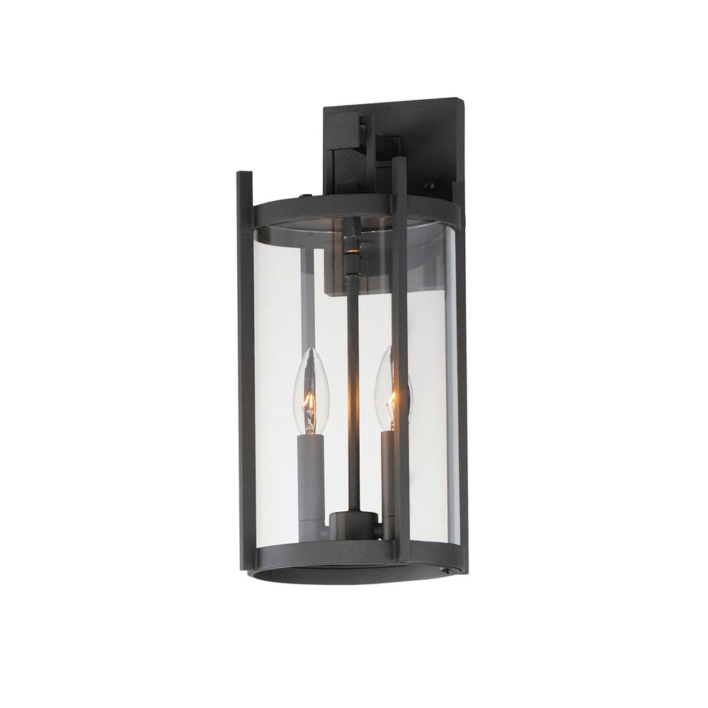 Maxim - Two Light Outdoor Wall Sconce - Belfry - Black- Union Lighting Luminaires Decor