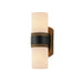 Maxim - Two Light Outdoor Wall Sconce - Ruffles - Black / Antique Brass- Union Lighting Luminaires Decor