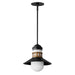 Maxim - One Light Outdoor Pendant - Admiralty - Black / Antique Brass- Union Lighting Luminaires Decor