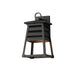 Maxim - One Light Outdoor Wall Sconce - Shutters - Black- Union Lighting Luminaires Decor