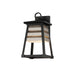 Maxim - One Light Outdoor Wall Sconce - Shutters - Weathered Zinc/Black- Union Lighting Luminaires Decor
