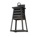 Maxim - One Light Outdoor Wall Sconce - Shutters - Black- Union Lighting Luminaires Decor