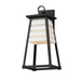 Maxim - One Light Outdoor Wall Sconce - Shutters - White / Black- Union Lighting Luminaires Decor