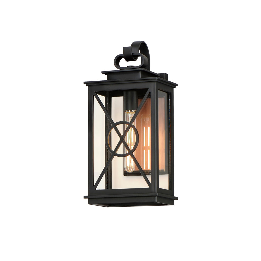 Maxim - One Light Outdoor Wall Sconce - Yorktown VX - Black/Aged Copper- Union Lighting Luminaires Decor