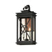 Maxim - Two Light Outdoor Wall Sconce - Yorktown VX - Black/Aged Copper- Union Lighting Luminaires Decor