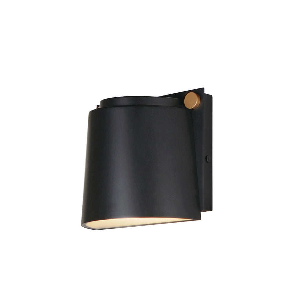 Maxim - LED Outdoor Wall Sconce - Rivet - Black / Antique Brass- Union Lighting Luminaires Decor