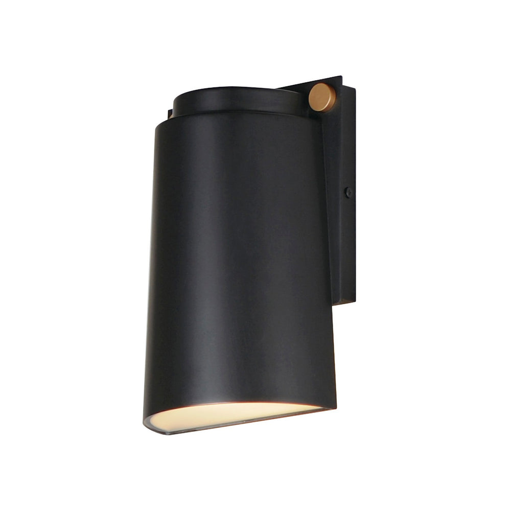 Maxim - LED Outdoor Wall Sconce - Rivet - Black / Antique Brass- Union Lighting Luminaires Decor