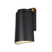 Maxim - LED Outdoor Wall Sconce - Rivet - Black / Antique Brass- Union Lighting Luminaires Decor