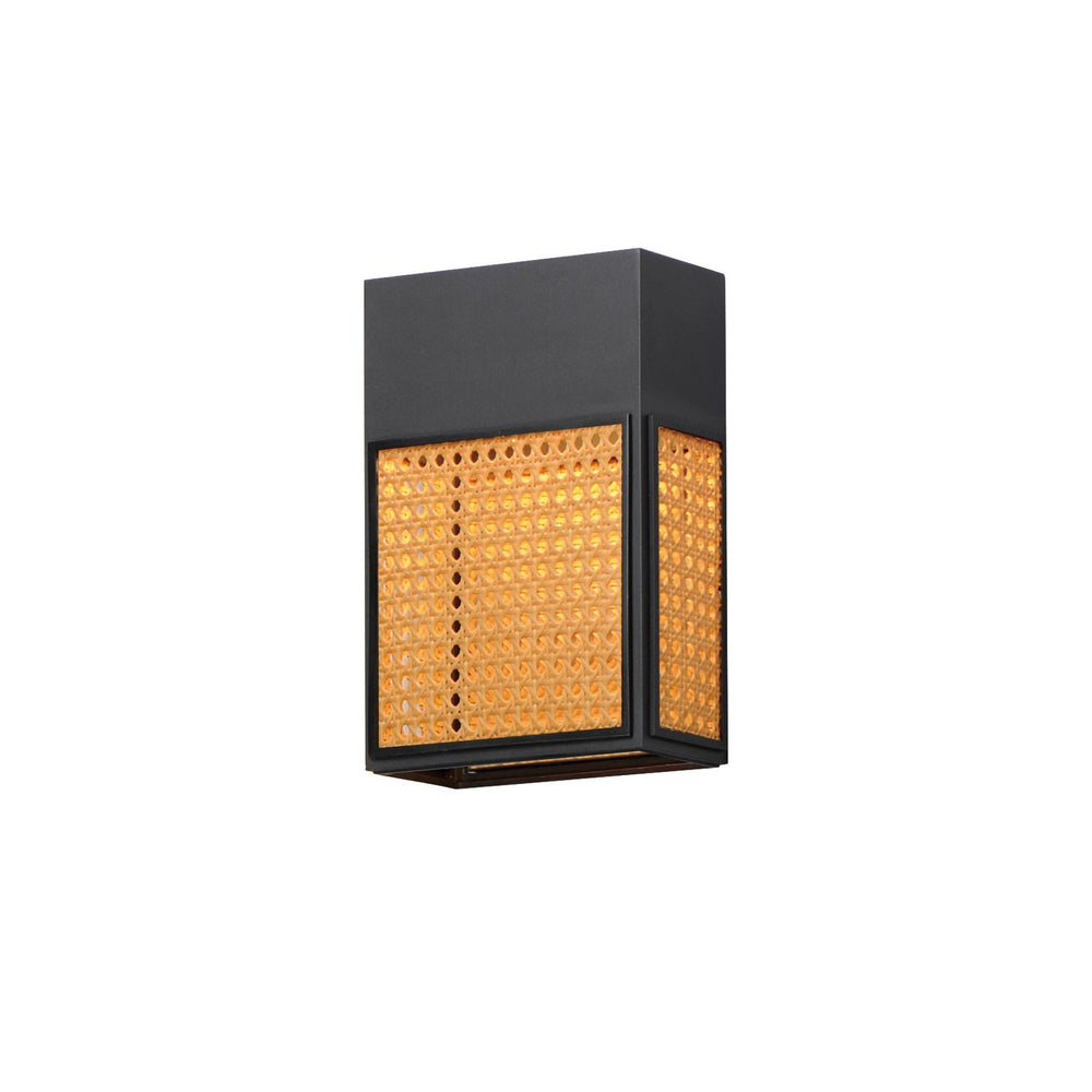 Maxim - LED Outdoor Wall Sconce - Lattice - Black- Union Lighting Luminaires Decor
