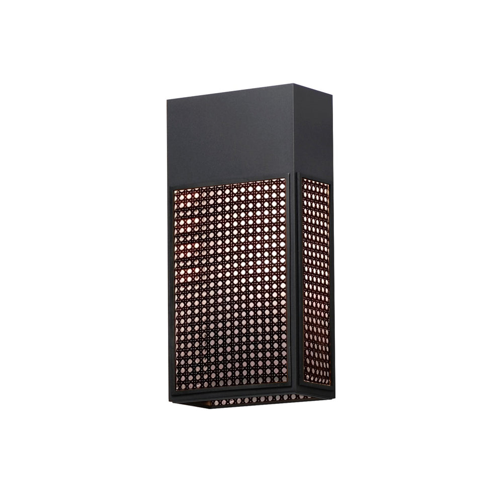 Maxim - LED Outdoor Wall Sconce - Lattice - Black- Union Lighting Luminaires Decor