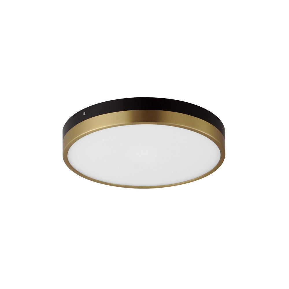 Maxim - LED Flush Mount - Dapper - Black / Antique Brass- Union Lighting Luminaires Decor
