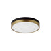 Maxim - LED Flush Mount - Dapper - Black / Antique Brass- Union Lighting Luminaires Decor