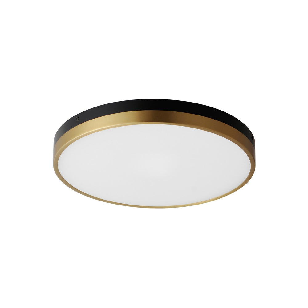 Maxim - LED Flush Mount - Dapper - Black / Antique Brass- Union Lighting Luminaires Decor