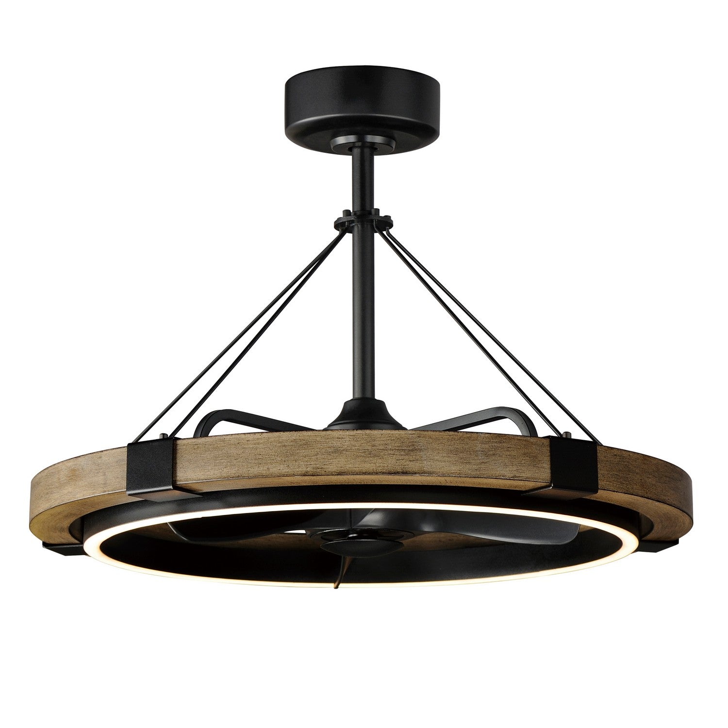 Maxim - LED Fandelight - Timber - Driftwood / Black- Union Lighting Luminaires Decor