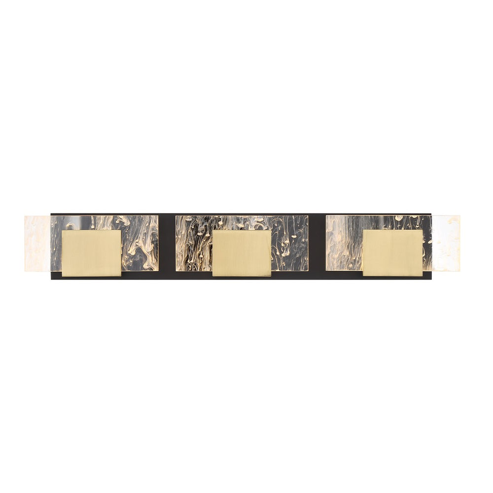 Eurofase Canada - LED Vanity - Kasha - Black and Brass- Union Lighting Luminaires Decor