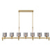 Eurofase Canada - Seven Light Chandelier - Decato - Brushed Gold- Union Lighting Luminaires Decor