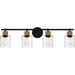 Quoizel - Four Light Bath - Baltic - Matte Black- Union Lighting Luminaires Decor
