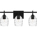 Quoizel - Three Light Bath - Lucy - Matte Black- Union Lighting Luminaires Decor
