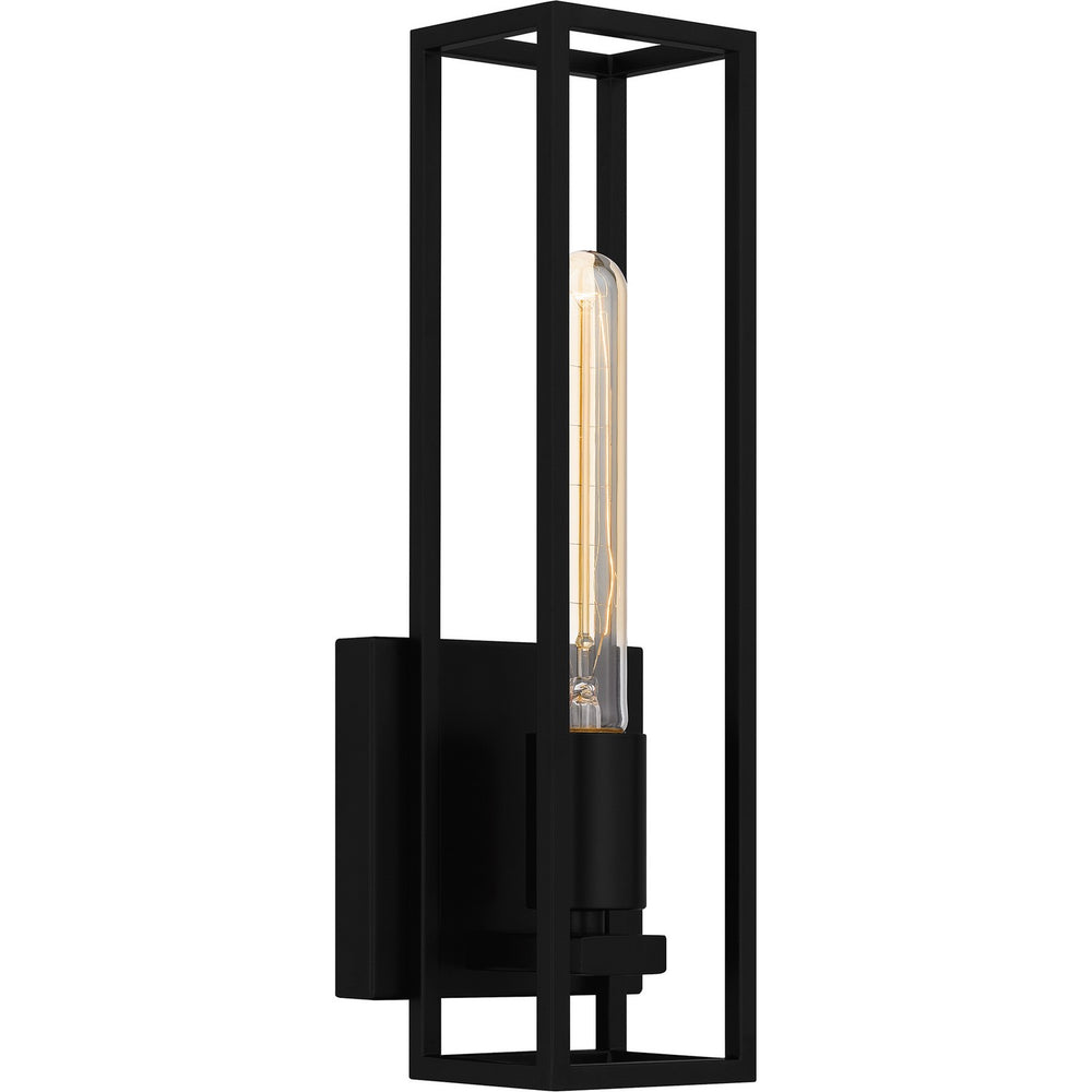 Quoizel - One Light Wall Sconce - Leighton - Matte Black- Union Lighting Luminaires Decor