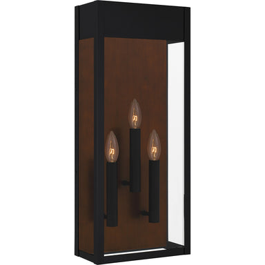 Quoizel - Three Light Outdoor Wall Mount - Maren - Matte Black- Union Lighting Luminaires Decor