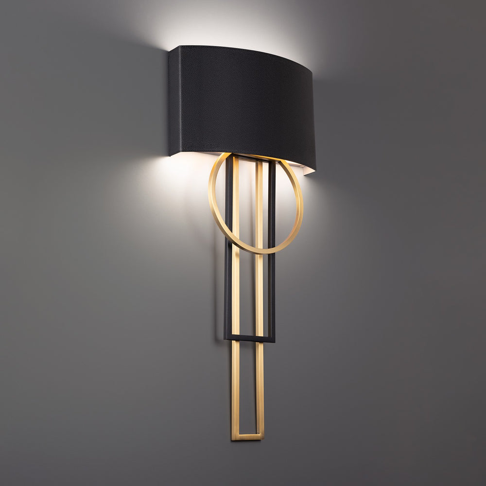 Modern Forms Canada - LED Wall Sconce - Sartre - Black & Aged Brass- Union Lighting Luminaires Decor