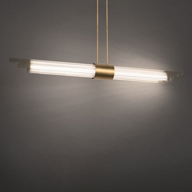 Modern Forms Canada - LED Linear Pendant - Luzerne - Aged Brass- Union Lighting Luminaires Decor