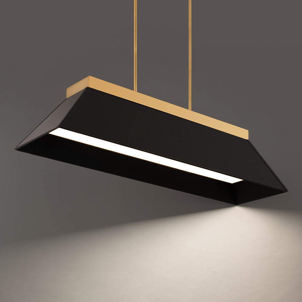 Modern Forms Canada - LED Linear Pendant - Bentley - Black & Aged Brass- Union Lighting Luminaires Decor