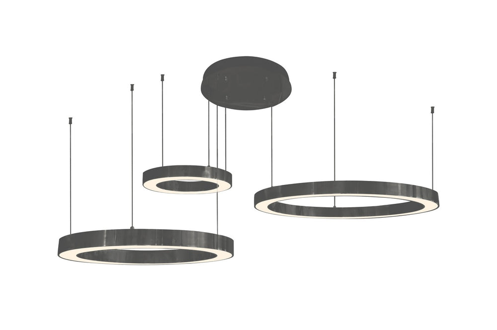 Avenue Lighting - LED Chandelier - Aria - Polished Black Gunmetal Chrome- Union Lighting Luminaires Decor