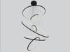 Avenue Lighting - LED Chandelier - Aria - Polished Black Gunmetal Chrome- Union Lighting Luminaires Decor