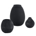 Uttermost - Vases, Set/3 - Hearth - Black- Union Lighting Luminaires Decor