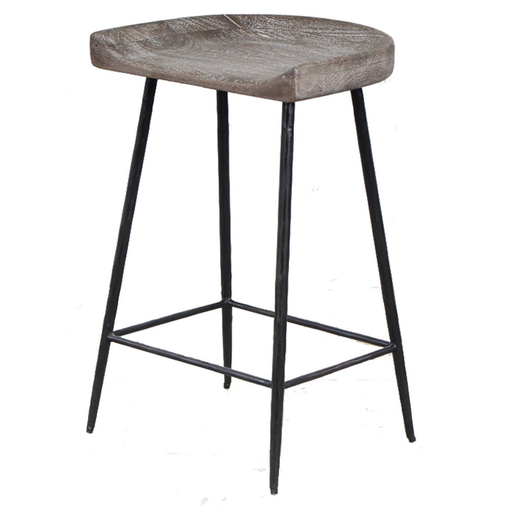 Uttermost - Counter Stool - Cordova - Satin Black- Union Lighting Luminaires Decor