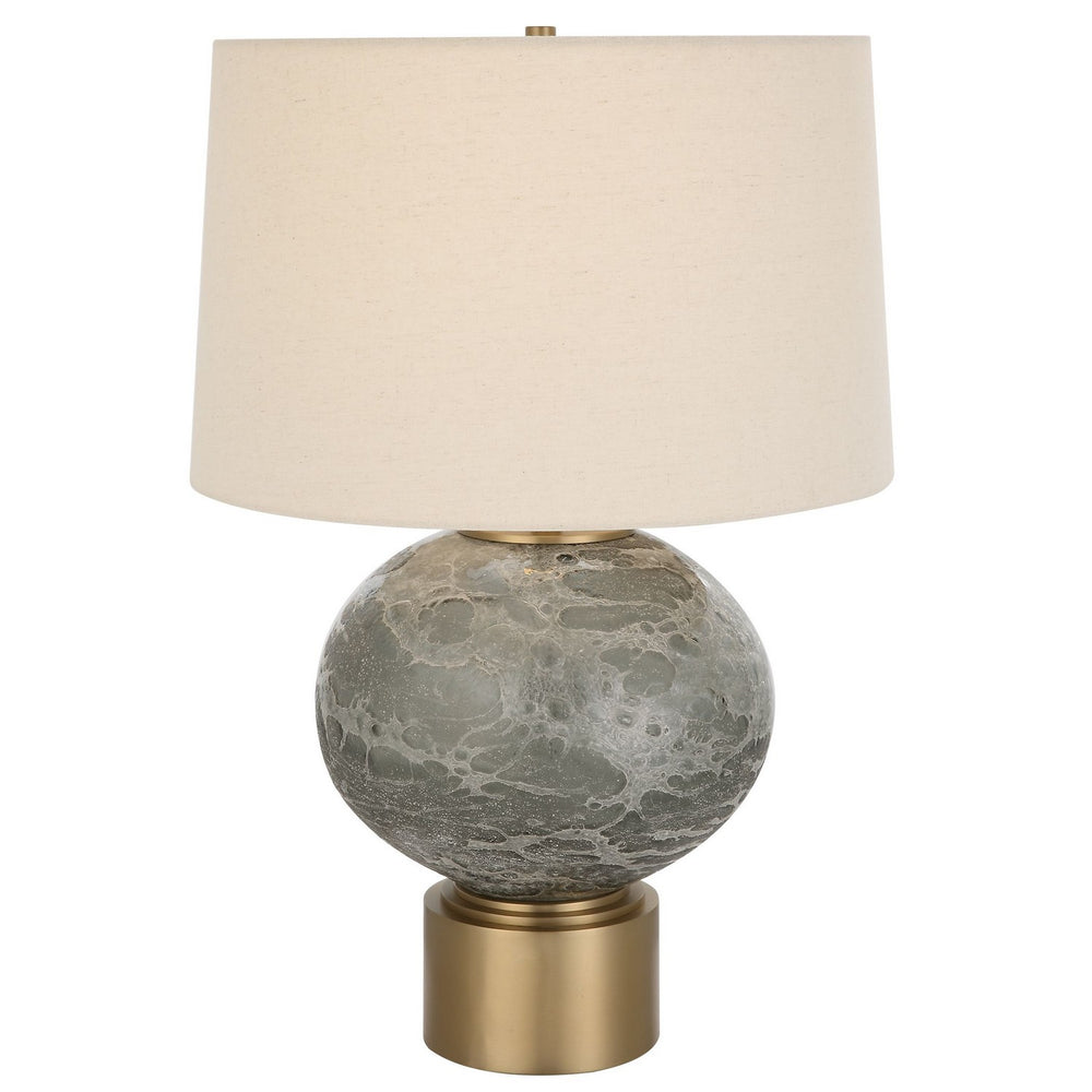 Uttermost - One Light Table Lamp - Lunia - Antique Brushed Brass- Union Lighting Luminaires Decor