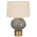 Uttermost - One Light Table Lamp - Lunia - Antique Brushed Brass- Union Lighting Luminaires Decor
