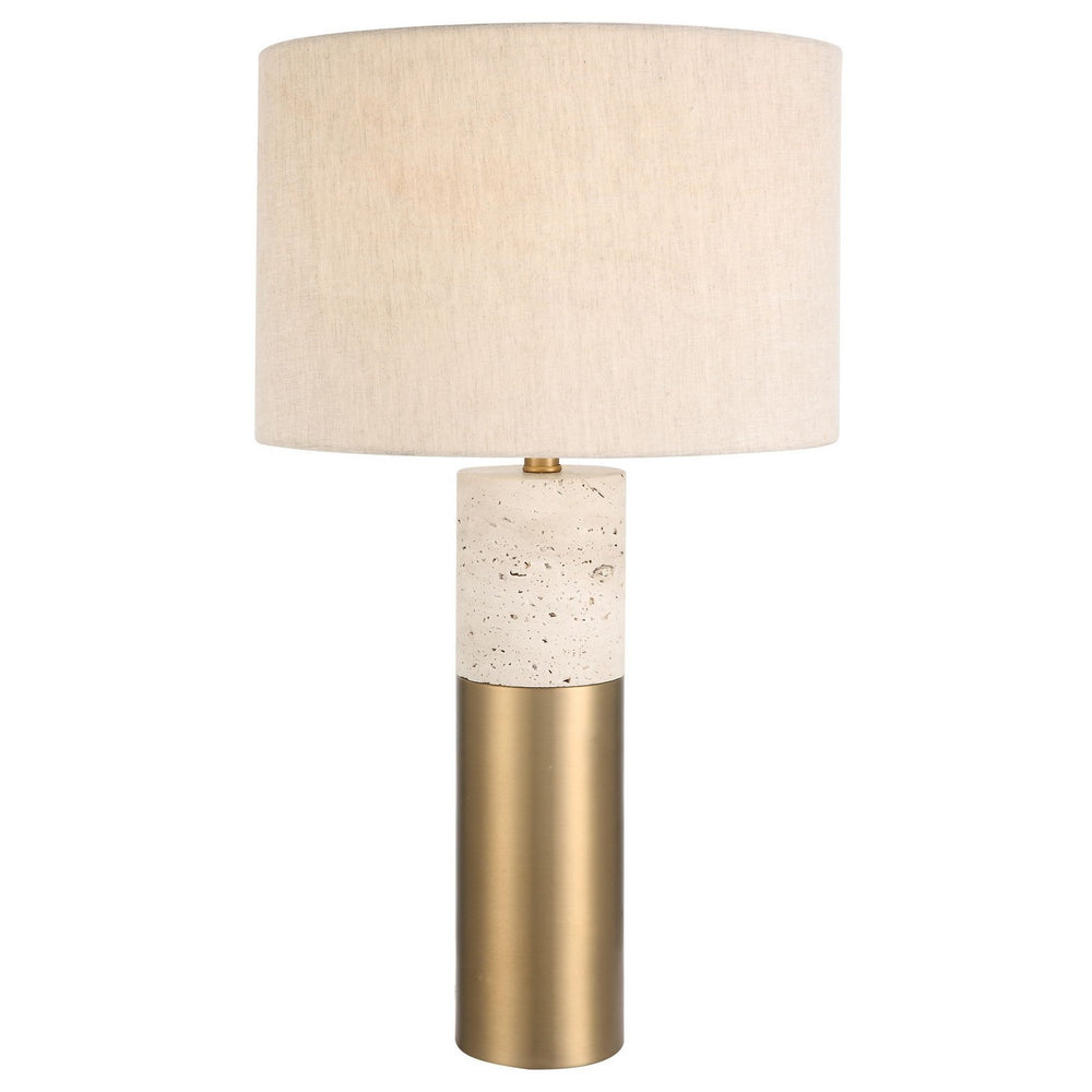 Uttermost - One Light Table Lamp - Gravitas - Brushed Brass- Union Lighting Luminaires Decor