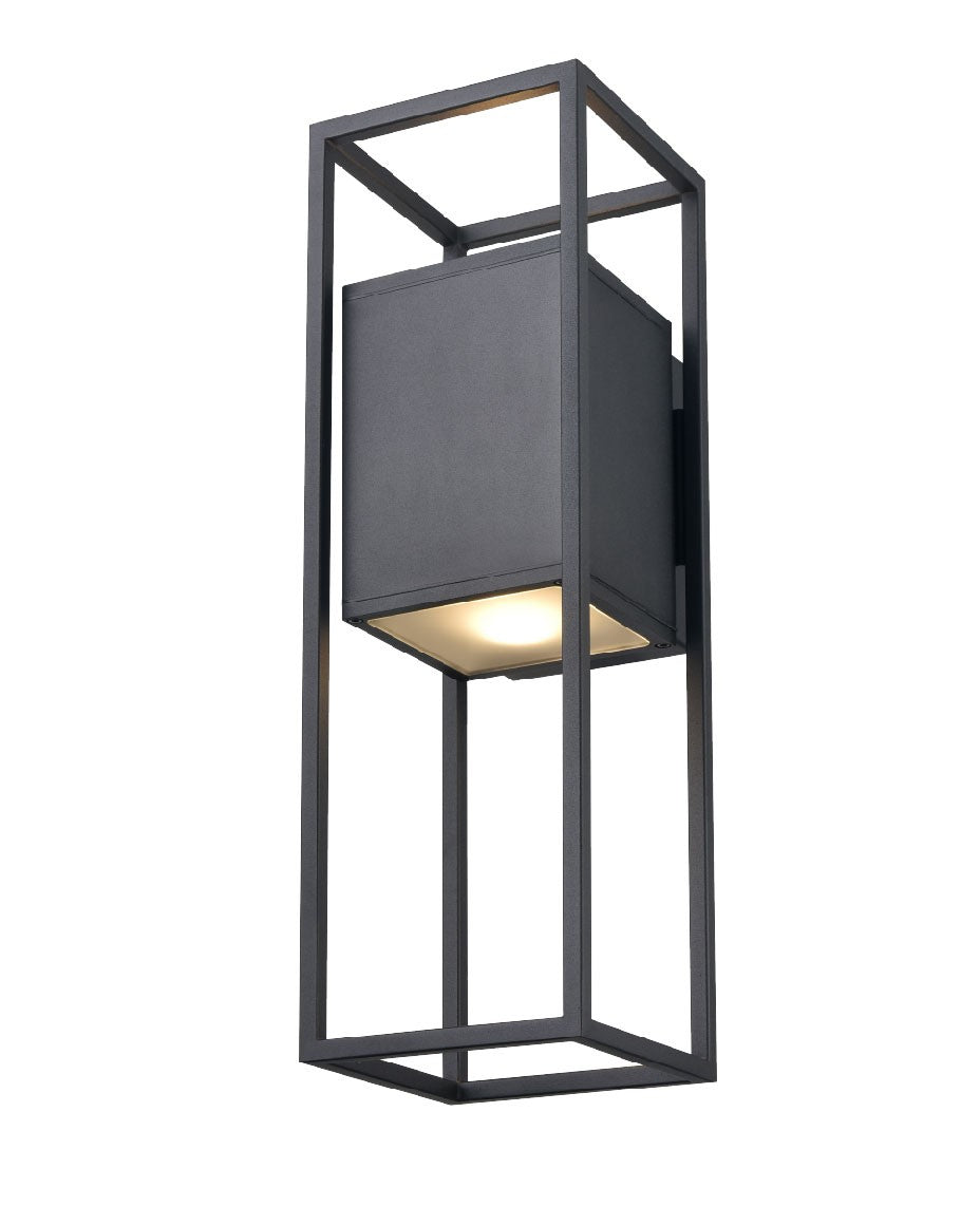 DVI Canada - Two Light Wall Sconce - Starline - Black With Half Opal Glass- Union Lighting Luminaires Decor