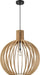 DVI Canada - One Light Pendant - Nahanni Park - Black With Natural Wood Shade- Union Lighting Luminaires Decor