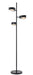 DVI Canada - Three Light Floor Lamp - Northen Marches - Ebony With Half Opal Glass- Union Lighting Luminaires Decor
