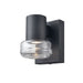 DVI Canada - One Light Wall Sconce - Rouge Valley - Black With Ripple Glass Glass- Union Lighting Luminaires Decor