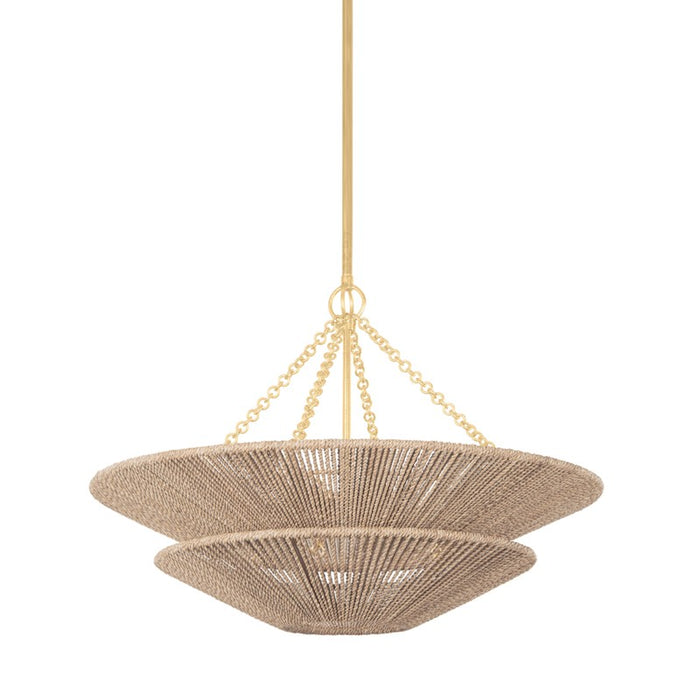 Corbett Lighting Canada - Six Light Pendant - Tropea - Gold Leaf- Union Lighting Luminaires Decor