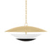 Corbett Lighting Canada - Four Light Chandelier - Adara - Vintage Gold Leaf And Soft Black- Union Lighting Luminaires Decor