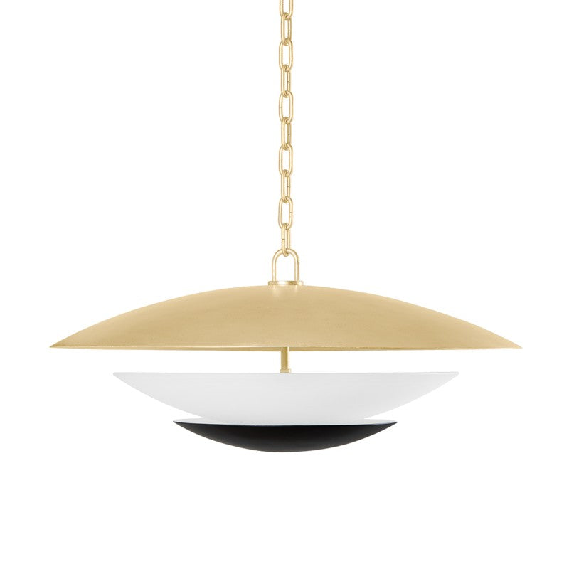 Corbett Lighting Canada - Four Light Chandelier - Adara - Vintage Gold Leaf And Soft Black- Union Lighting Luminaires Decor