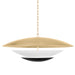 Corbett Lighting Canada - Six Light Chandelier - Adara - Vintage Gold Leaf And Soft Black- Union Lighting Luminaires Decor