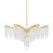 Corbett Lighting Canada - Five Light Chandelier - Pandora - Gold Leaf- Union Lighting Luminaires Decor