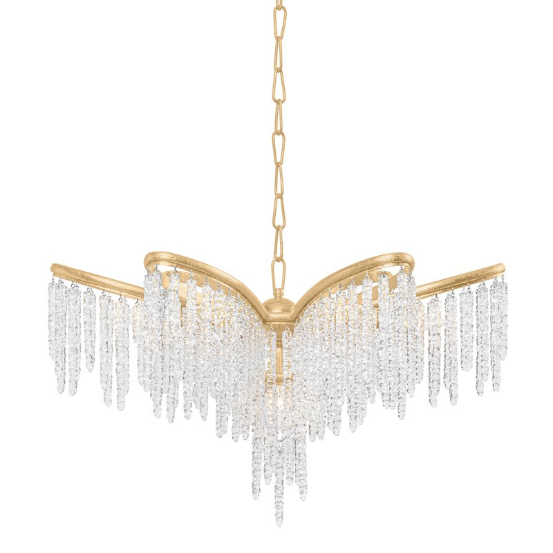 Corbett Lighting Canada - Five Light Chandelier - Pandora - Gold Leaf- Union Lighting Luminaires Decor
