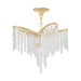 Corbett Lighting Canada - Seven Light Chandelier - Pandora - Gold Leaf- Union Lighting Luminaires Decor