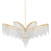 Corbett Lighting Canada - Nine Light Chandelier - Pandora - Gold Leaf- Union Lighting Luminaires Decor