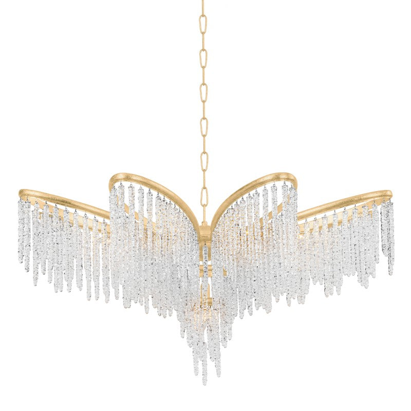 Corbett Lighting Canada - Nine Light Chandelier - Pandora - Gold Leaf- Union Lighting Luminaires Decor