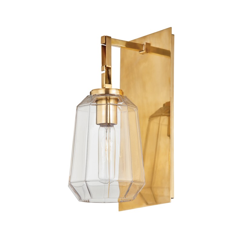 Corbett Lighting Canada - One Light Wall Sconce - Copenhagen - Vintage Brass- Union Lighting Luminaires Decor